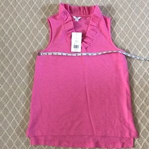 NWT Crown & Ivy Ruffled Next Sleeves Shirt